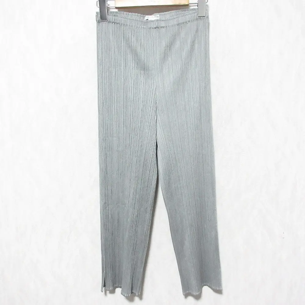 PLEATS PLEASE ISSEY MIYAKE プリーツプリーズ イッセイミヤケ イージー クロップド アンクルパンツ PP55-JF101 3 グレー
