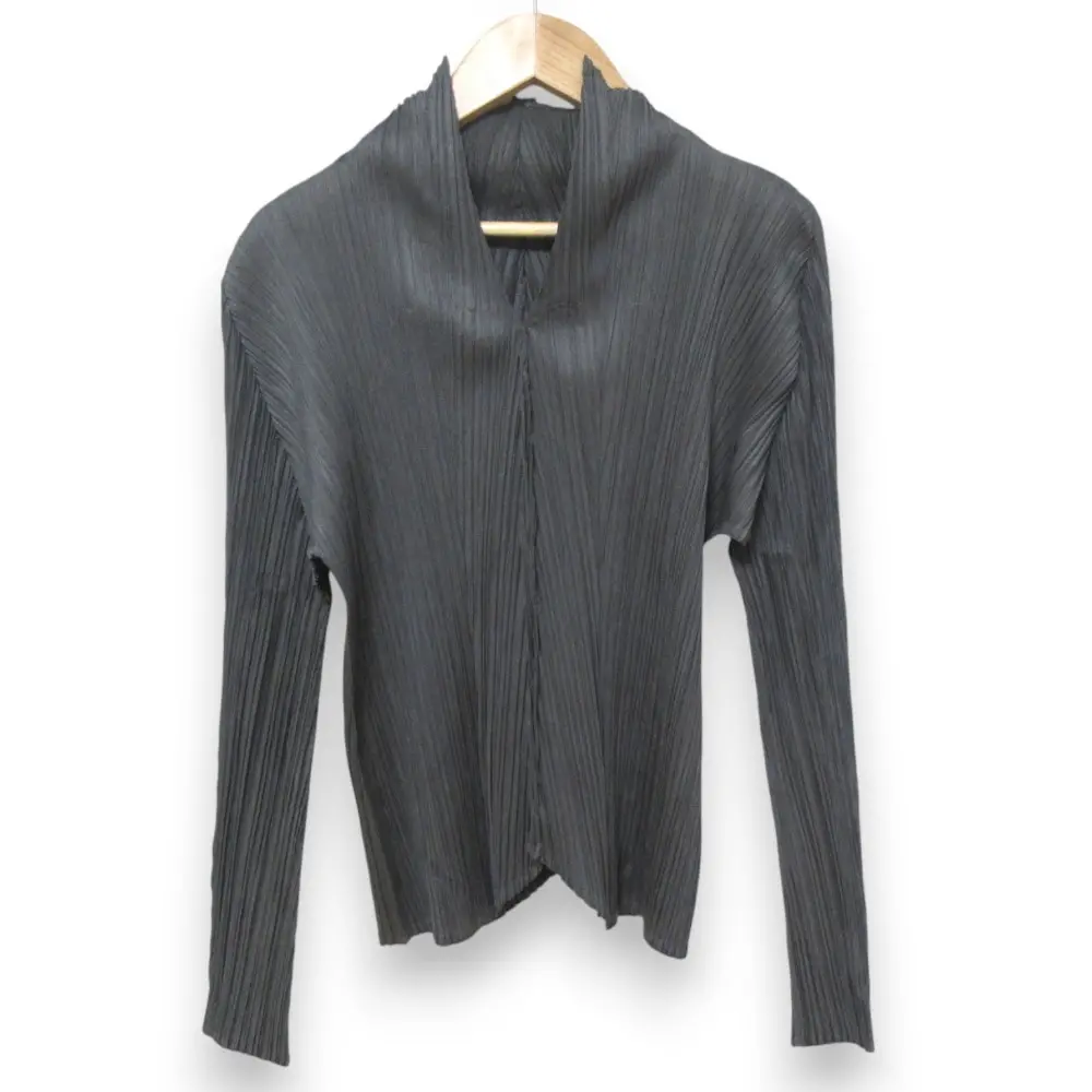 PLEATS PLEASE ISSEY MIYAKE  プリーツプリーズ イッセイミヤケ 長袖 カットソー PP23-JJ161 サイズ3 グレー