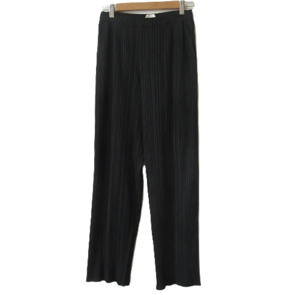 PLEATS PLEASE プリーツプリーズ イッセイミヤケ イージーウエスト ストレートパンツ PP81-JF433 サイズ3 ブラック
