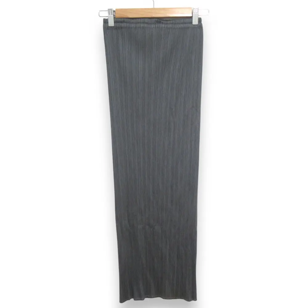 PLEATS PLEASE ISSEY MIYAKE プリーツプリーズ イッセイミヤケ ロング丈 イージースカート PP05-JG001 サイズ3 グレー