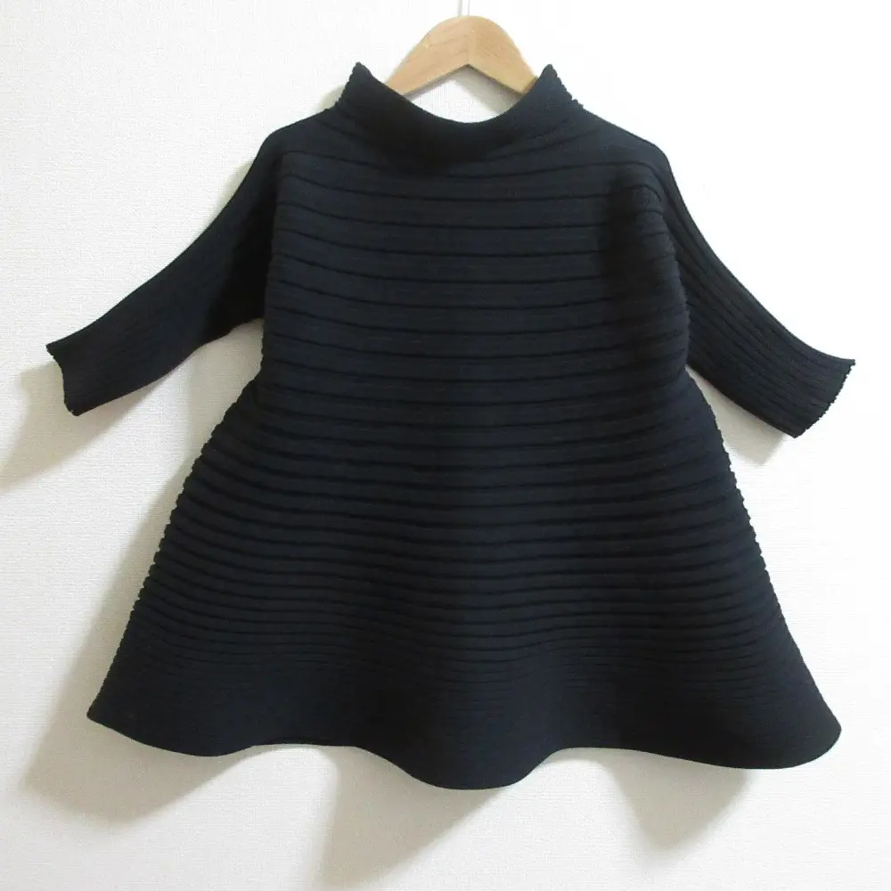 24AW PLEATS PLEASE プリーツプリーズ イッセイミヤケ BOUNCE KNIT バウンスニット PP43-KK792 ブラック