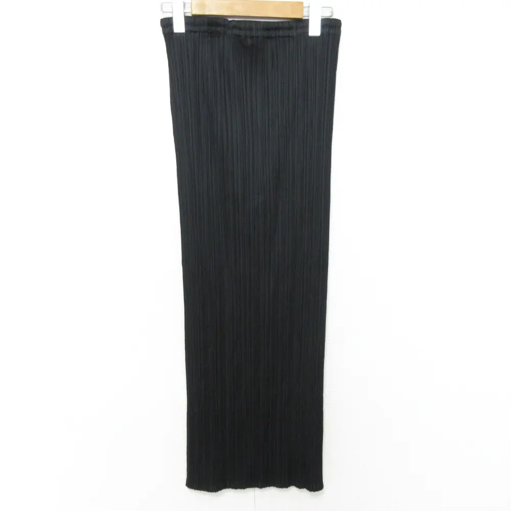 PLEATS PLEASE プリーツプリーズ イッセイミヤケ イージーウエスト ロングスカート PP05-JG001 サイズ3 ブラック