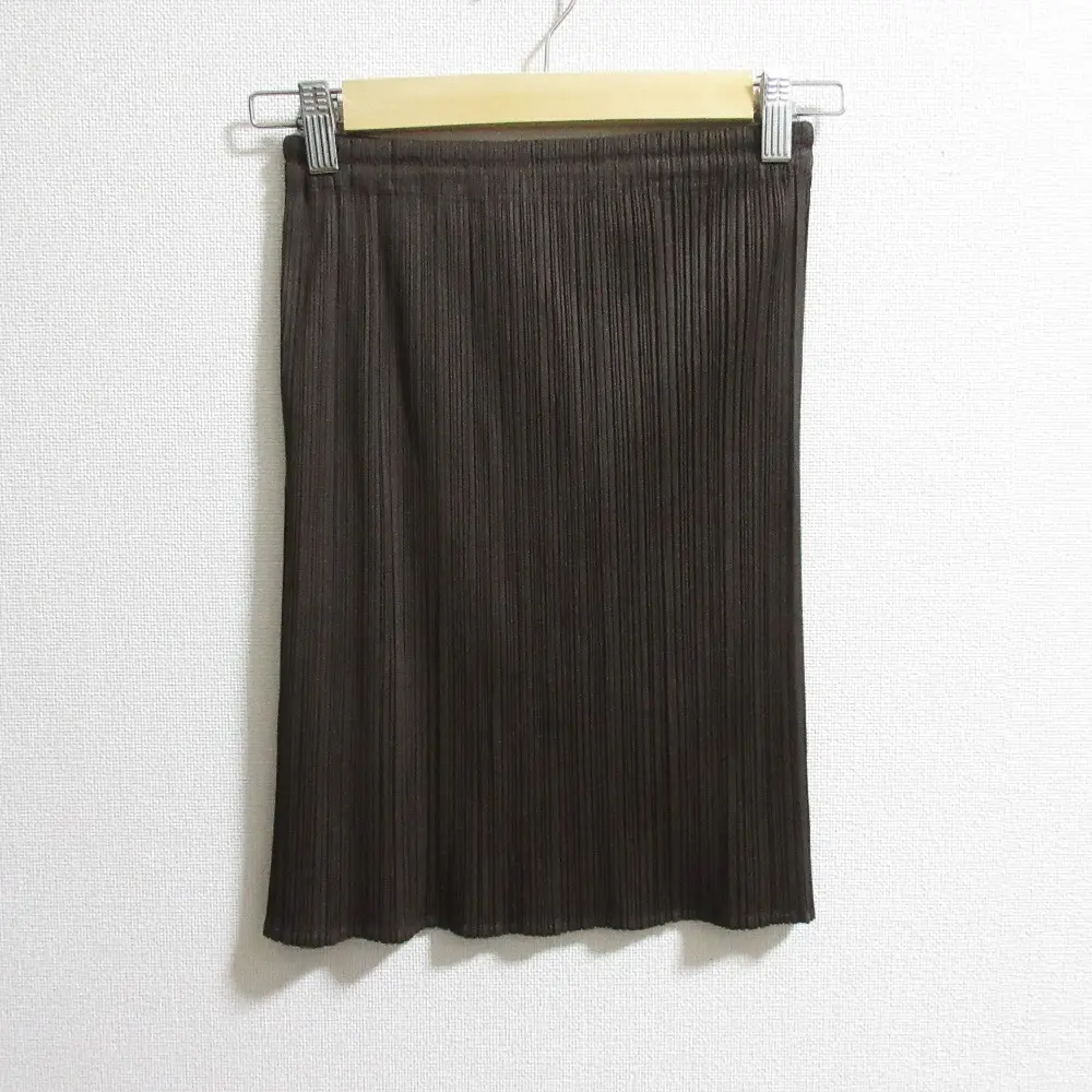 PLEATS PLEASE ISSEY MIYAKE プリーツプリーズ イッセイミヤケ イージースカート PP53-JG637 サイズ3 ブラウン