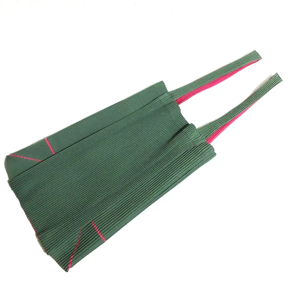 PLEATS PLEASE ISSEY MIYAKE プリーツプリーズ イッセイミヤケ バイカラー トートバッグ ハンドバッグ PP52-AG461 グリーン