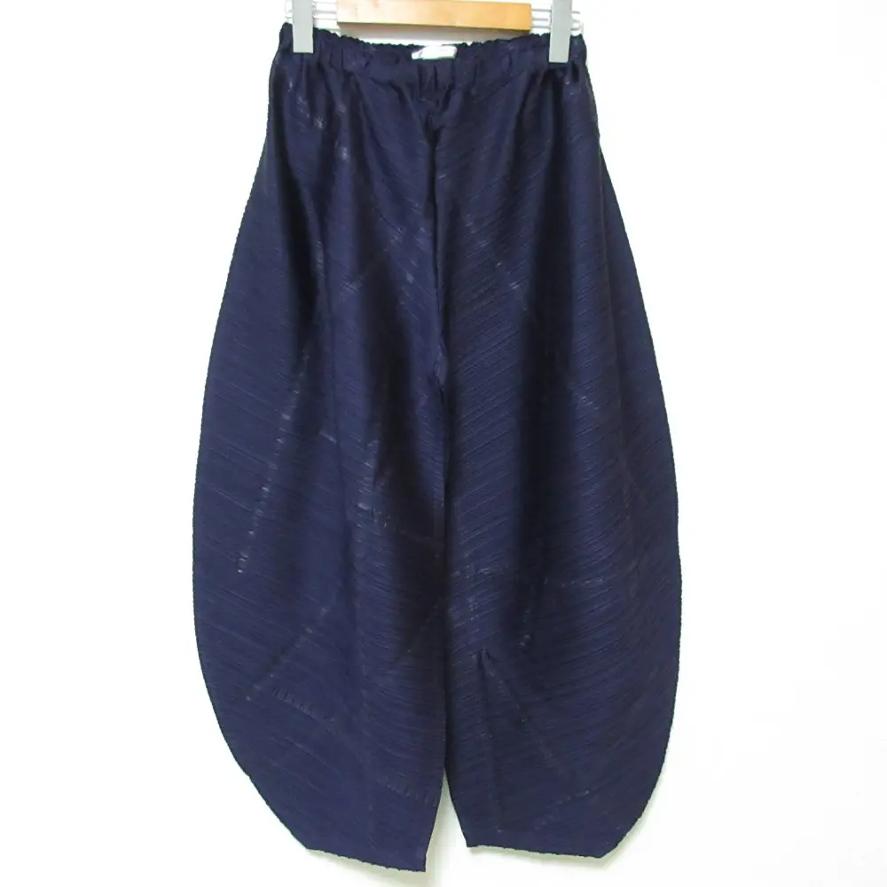 PLEATS PLEASE プリーツプリーズ イッセイミヤケ バウンスオーバルパンツ ワイドパンツ PP43-JF783 サイズ2 パープル