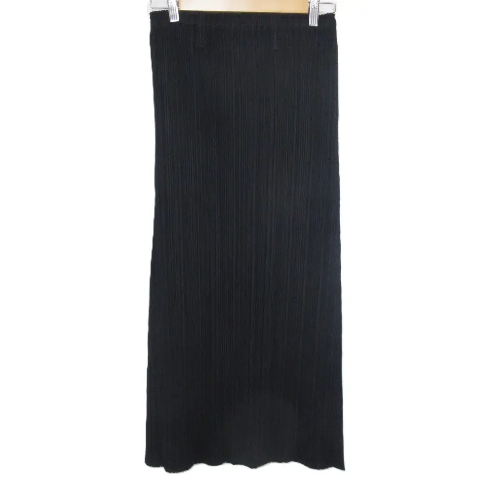 PLEATS PLEASE ISSEY MIYAKE プリーツプリーズイッセイミヤケ マキシ丈 ロングスカート PP43-JG414 サイズ4 ブラック