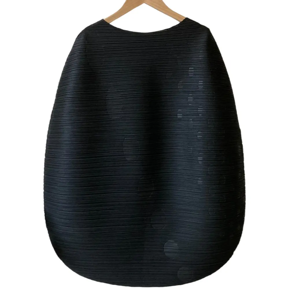 24AW PLEATS PLEASE ISSEY MIYAKE プリーツプリーズ イッセイミヤケ バウンス ORBIT チュニックカットソー ブラウス ブラック