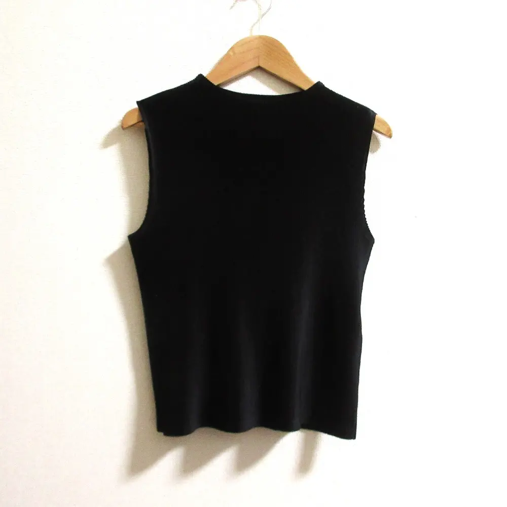 PLEATS PLEASE プリーツプリーズ イッセイミヤケ ノースリーブカットソー PP81FK302 サイズ3 ブラック