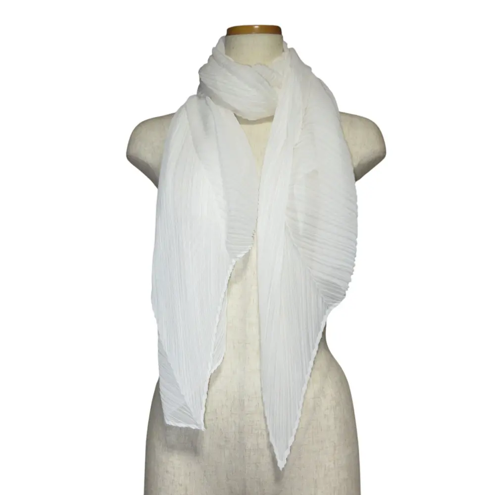 PLEATS PLEASE ISSEY MIYAKE プリーツプリーズ イッセイミヤケ ストール ホワイト