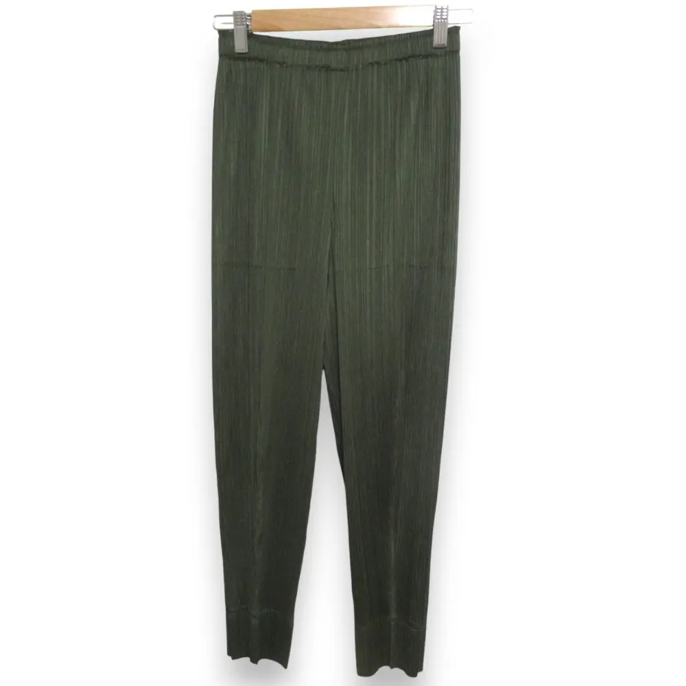 PLEATS PLEASE ISSEY MIYAKE プリーツプリーズ イッセイミヤケ テーパード イージーパンツ PP33JF134 サイズ2 カーキ
