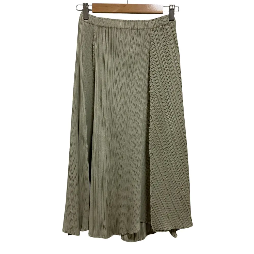 PLEATS PLEASE ISSEY MIYAKE プリーツプリーズ イッセイミヤケ イージーフレアスカート PP83-JG146 サイズ2 グレージュ