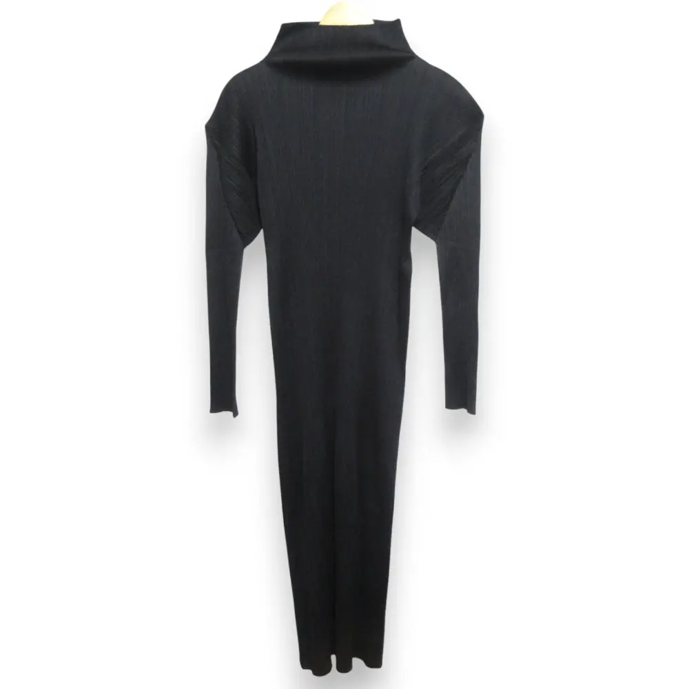 PLEATS PLEASE ISSEY MIYAKE プリーツプリーズ イッセイミヤケ ハイネックロングスリーブ ワンピース PP04-JH632 4 ブラック