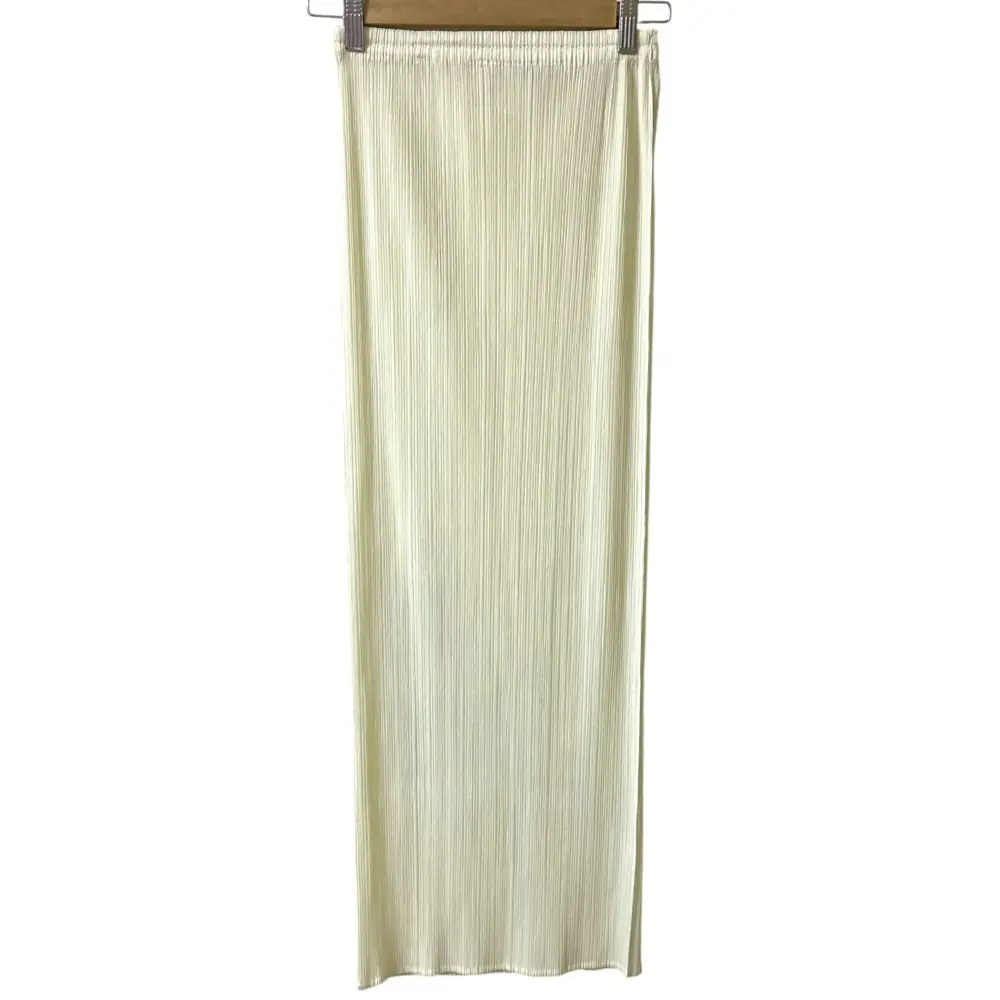 PLEATS PLEASE ISSEY MIYAKE プリーツプリーズ イッセイミヤケ ロングスカート PP05-JG001 サイズ3 アイボリー 