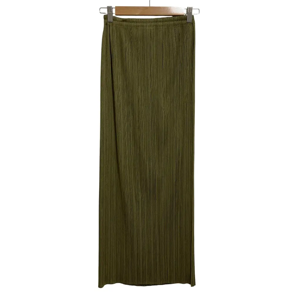 PLEATS PLEASE ISSEY MIYAKE プリーツプリーズ イッセイミヤケ ロングスカート PP91-JG073 size3 カーキ
