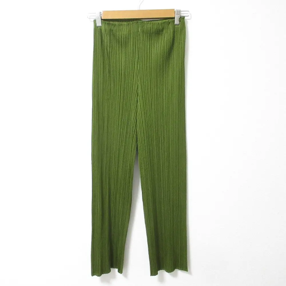 PLEATS PLEASE  ISSEY MIYAKE プリーツプリーズ イッセイミヤケ イージーパンツ PP13-JF107 サイズ2 グリーン