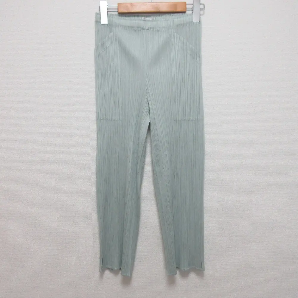 PLEATS PLEASE プリーツプリーズ イッセイミヤケ イージーパンツ PP01-JF187 サイズ4 ミント