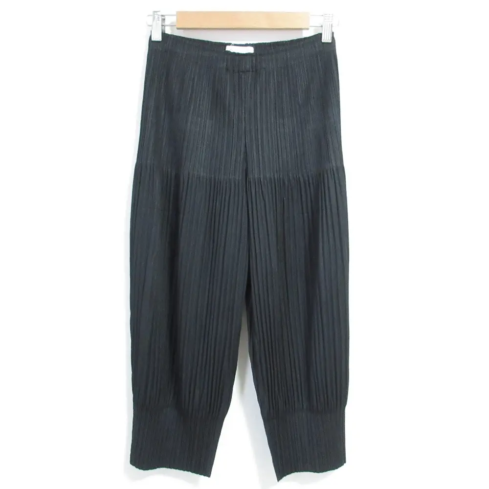 PLEATS PLEASE ISSEY MIYAKE プリーツプリーズ イッセイミヤケ バルーンパンツ PP33-JF413 サイズ2 ブラック