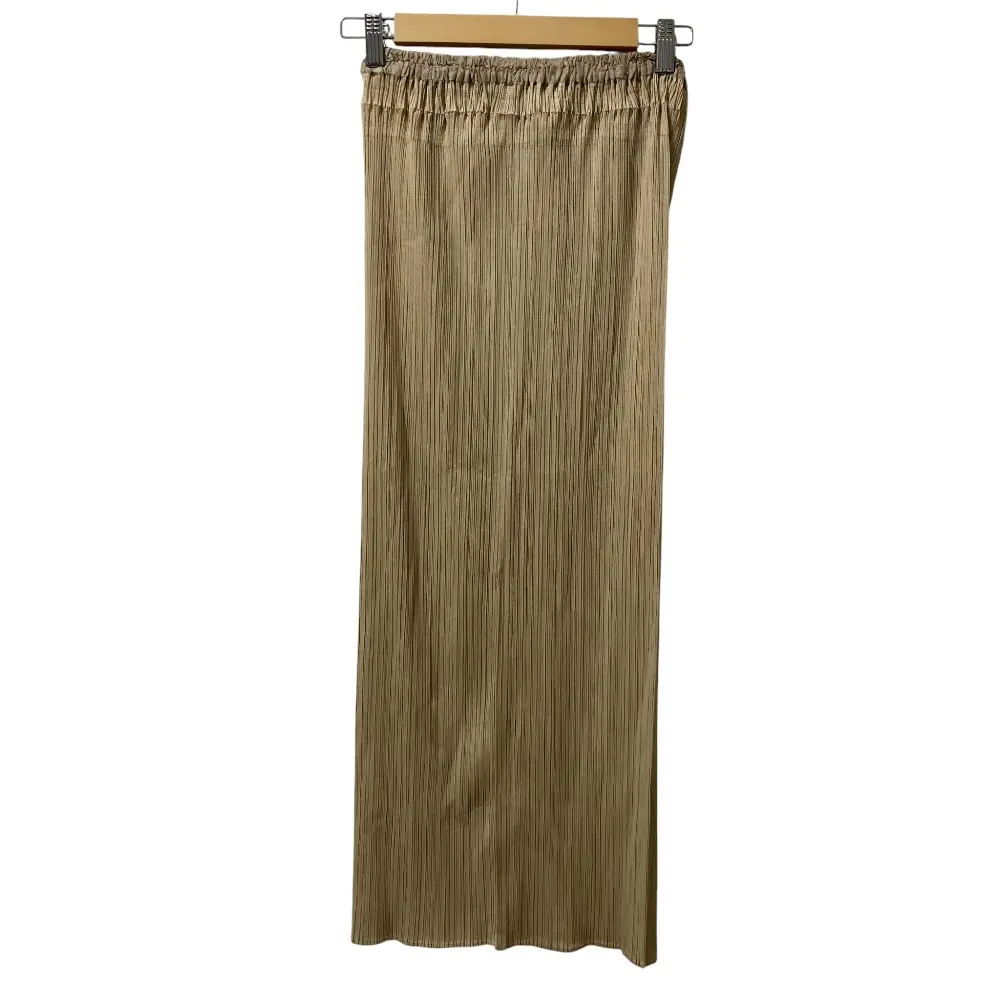 PLEATS PLEASE ISSEY MIYAKE プリーツプリーズ イッセイミヤケ ロングスカート PP04-JG642 サイズ1 ベージュ