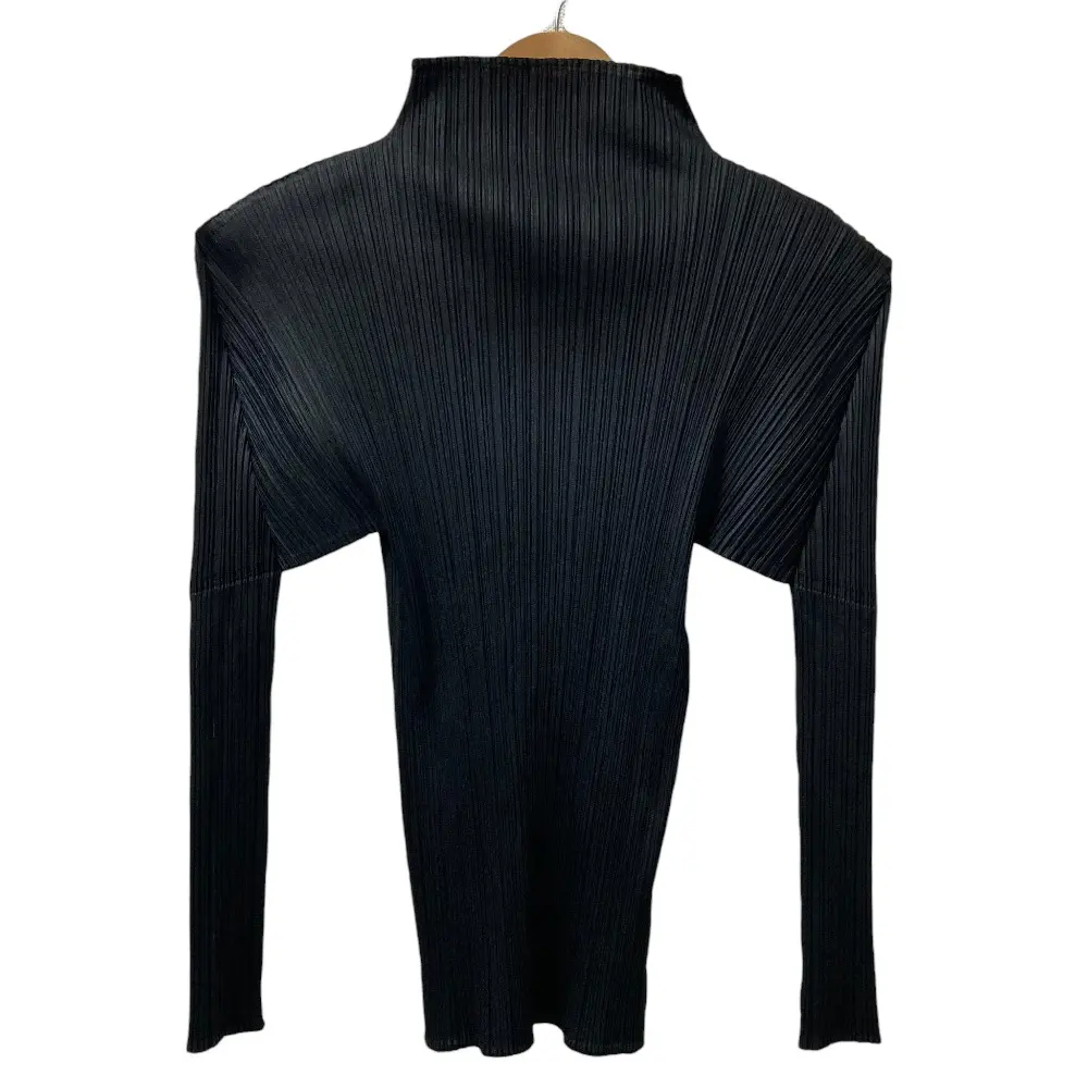 PLEATS PLEASE ISSEY MIYAKE プリーツプリーズ イッセイミヤケ ハイネック ロングスリーブ カットソー PP05-JK005 3 ブラック