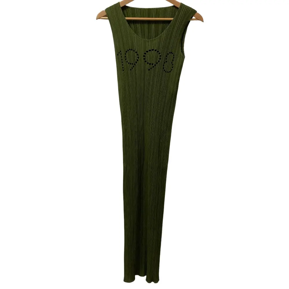 PLEATS PLEASE ISSEY MIYAKE プリーツプリーズ イッセイミヤケ 1998 ロングワンピース PP82-JH916 サイズ3 グリーン