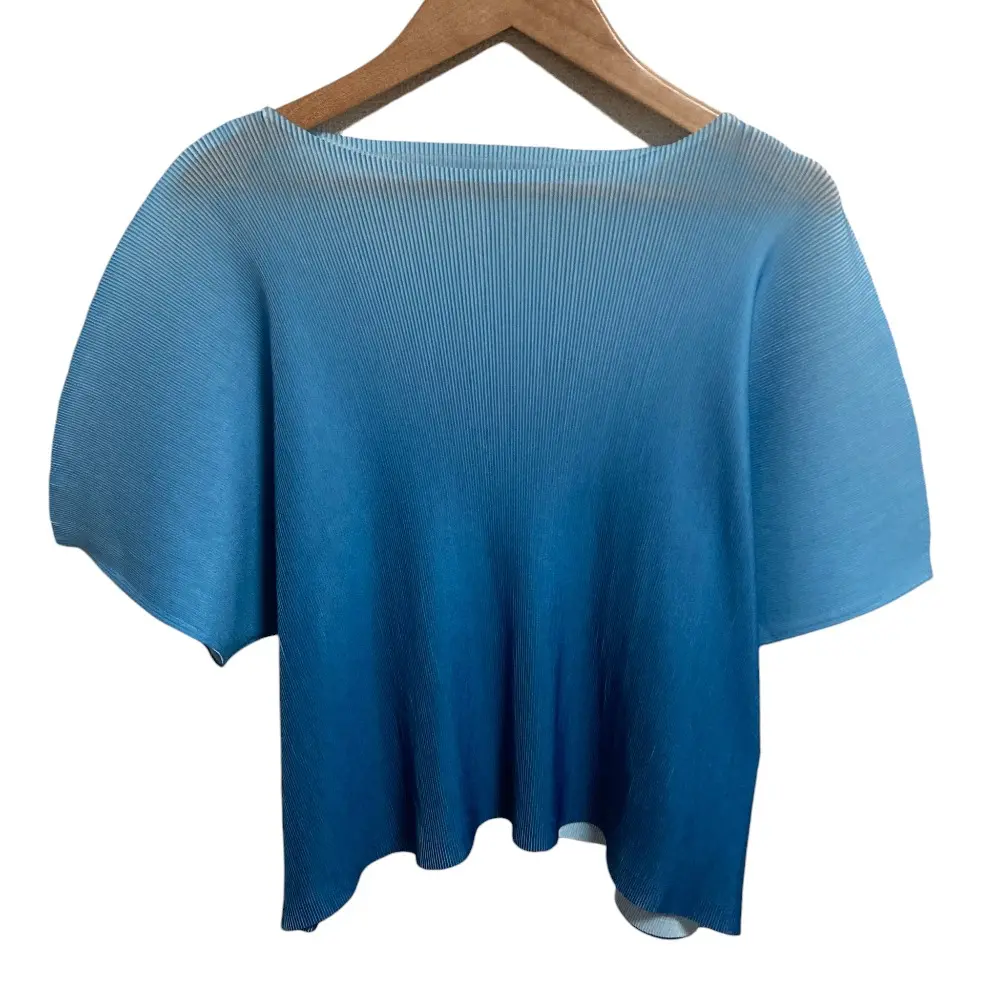 PLEATS PLEASE プリーツプリーズ イッセイミヤケ グラデーション ドルマンスリーブ カットソー PP91FK312 サイズ3 ブルー