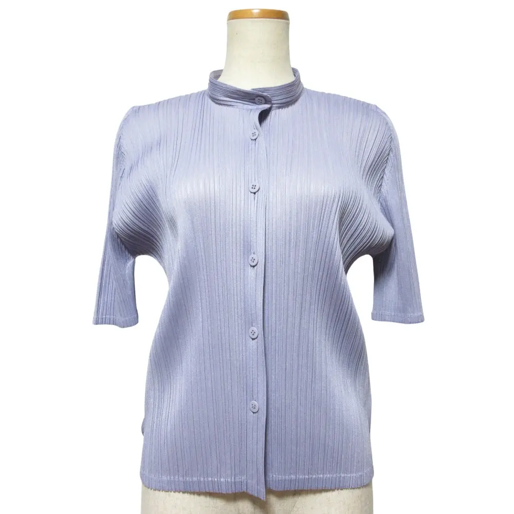 PLEATS PLEASE ISSEY MIYAKE プリーツプリーズ イッセイミヤケ シャツ ブラウス PP91-JJ202 サイズ3 パープル