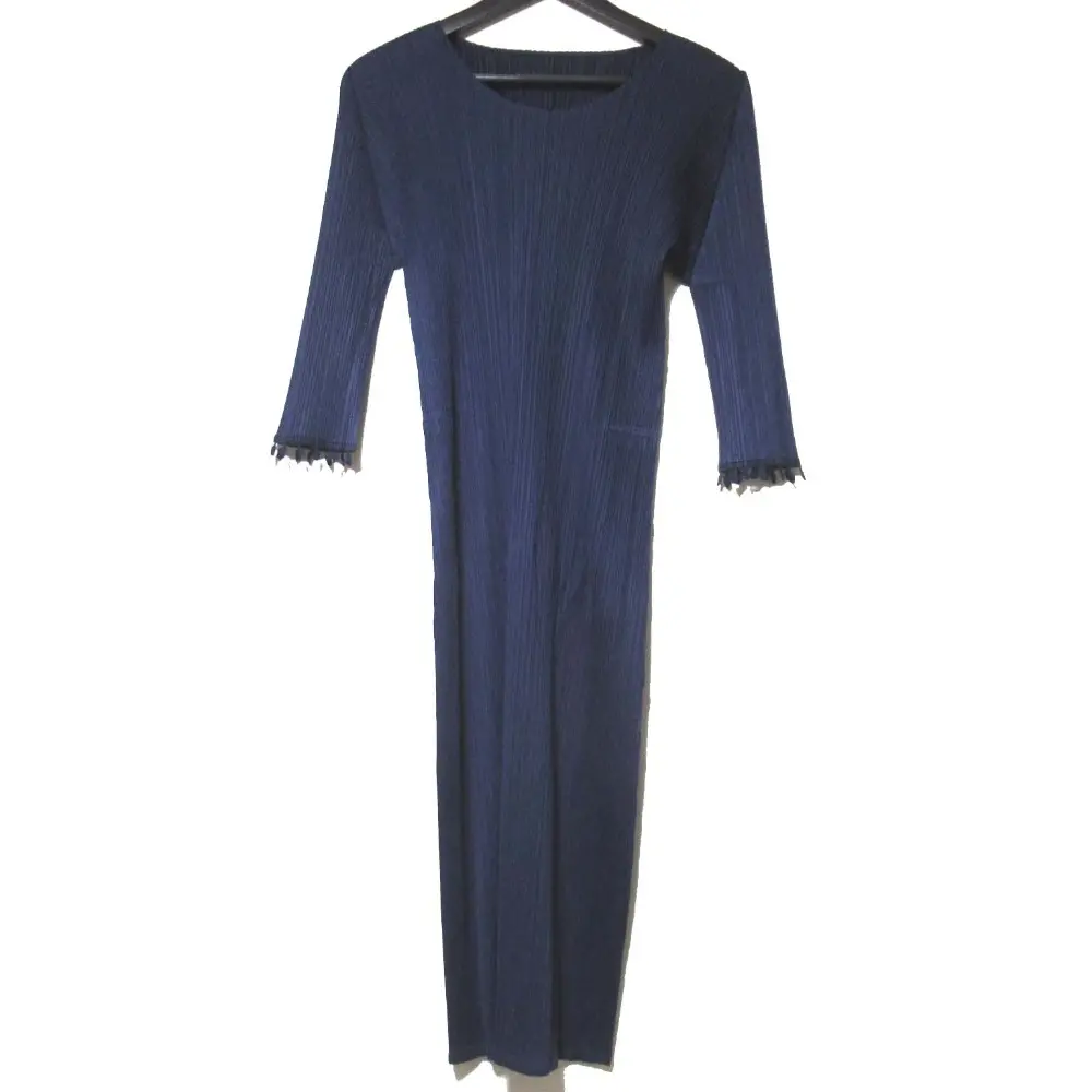 PLEATS PLEASE ISSEY MIYAKE プリーツプリーズ イッセイミヤケ ワンピース PP01-JH543 サイズ2 ネイビー