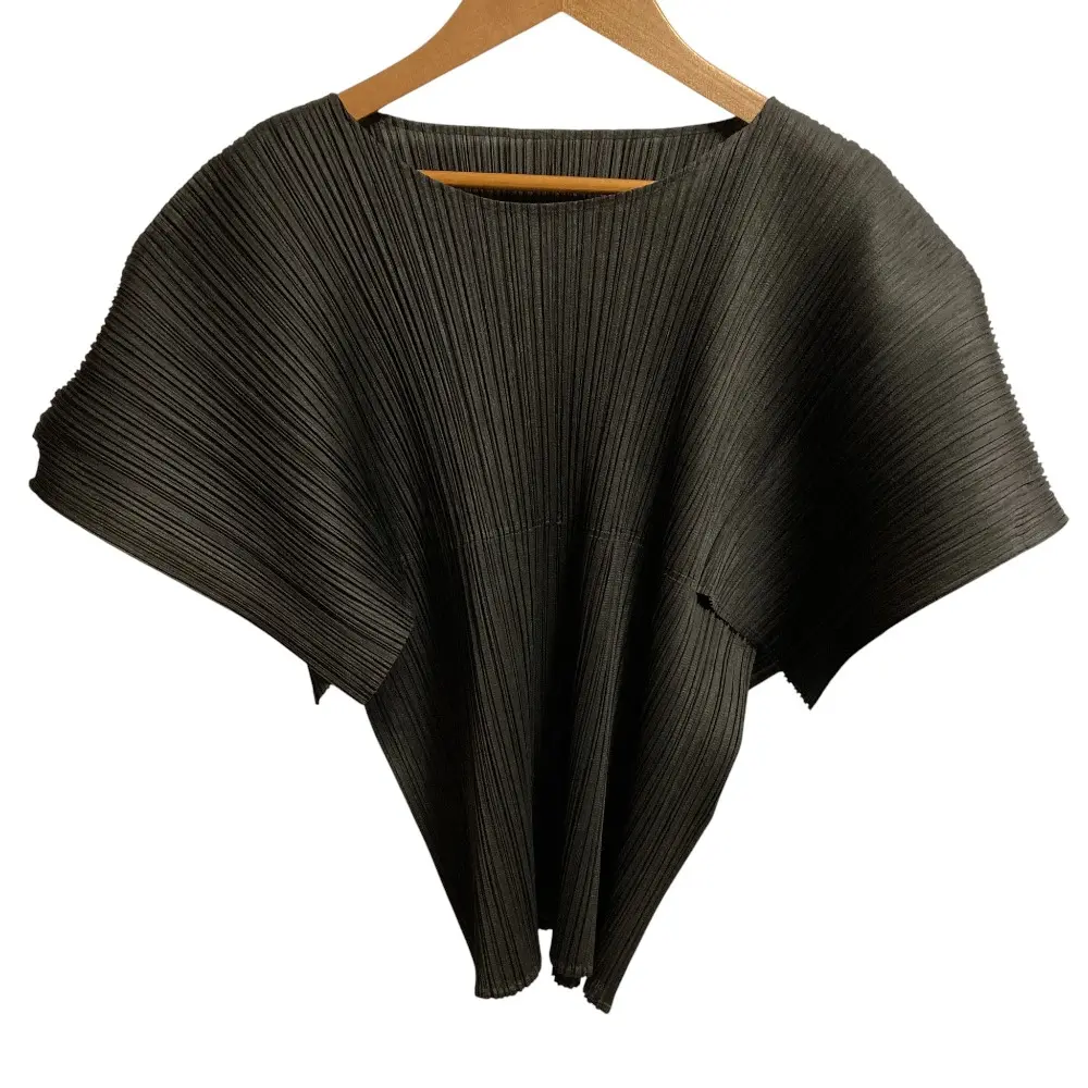 24AW PLEATS PLEASE プリーツプリーズ イッセイミヤケ MONTHLY COLORS AUGUST カットソー PP43JK121 サイズ3 ダークグレー