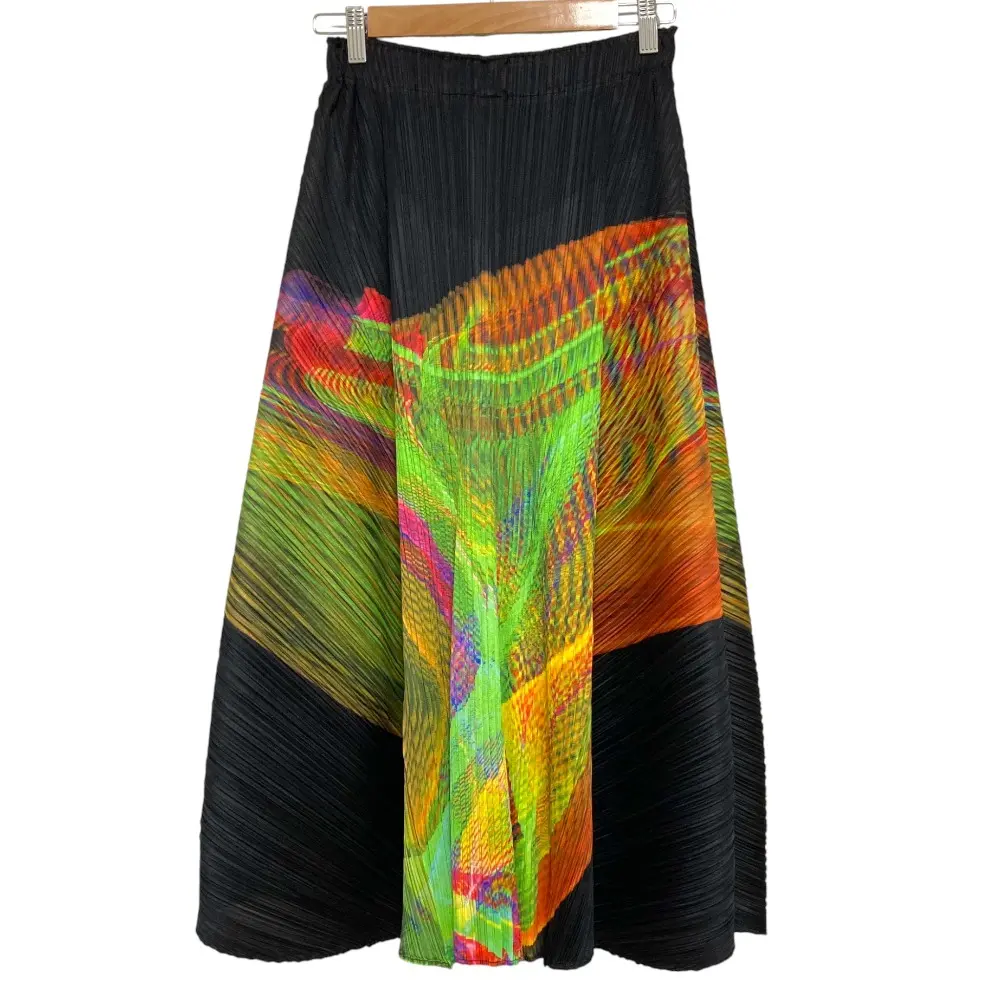 24AW PLEATS PLEASE プリーツプリーズ イッセイミヤケ SPECTRUM スカート PP43JG713 サイズ3 マルチカラー