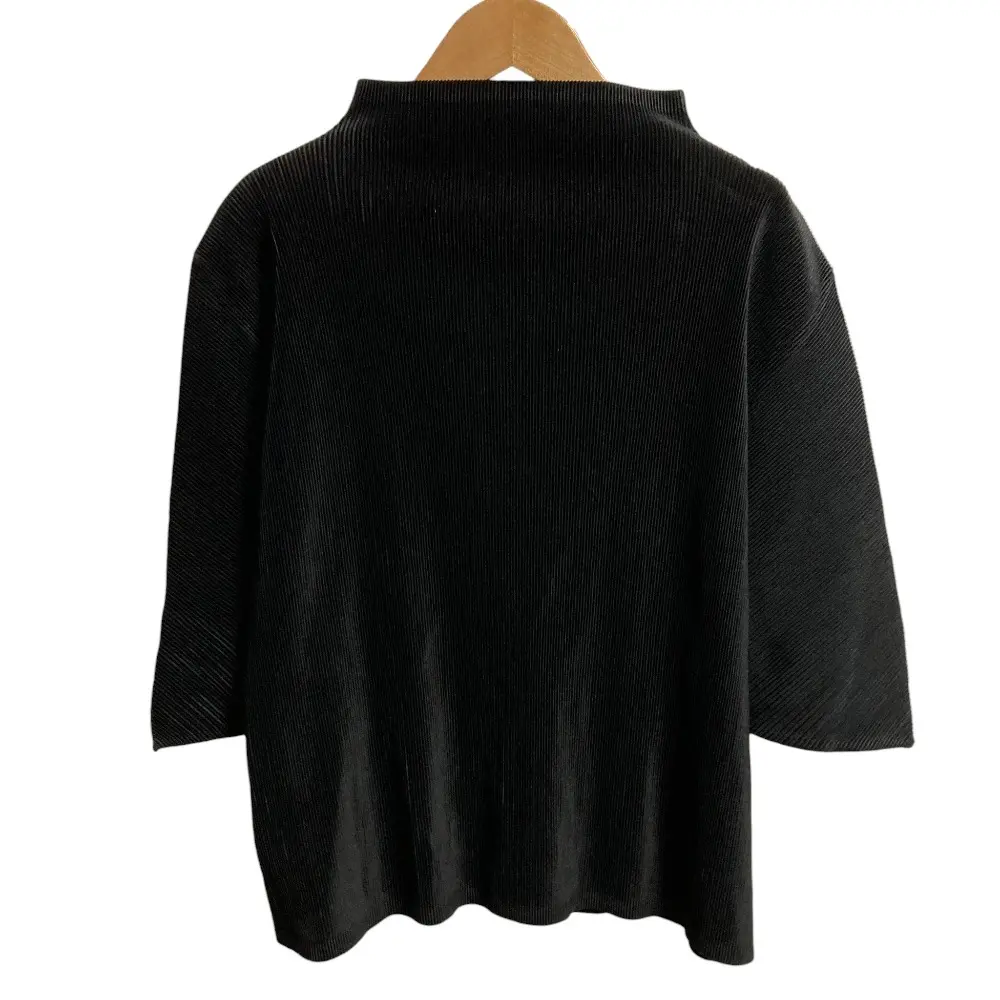 PLEATS PLEASE プリーツプリーズ イッセイミヤケ ハイネック カットソー PP02FK113 サイズ3 ブラック