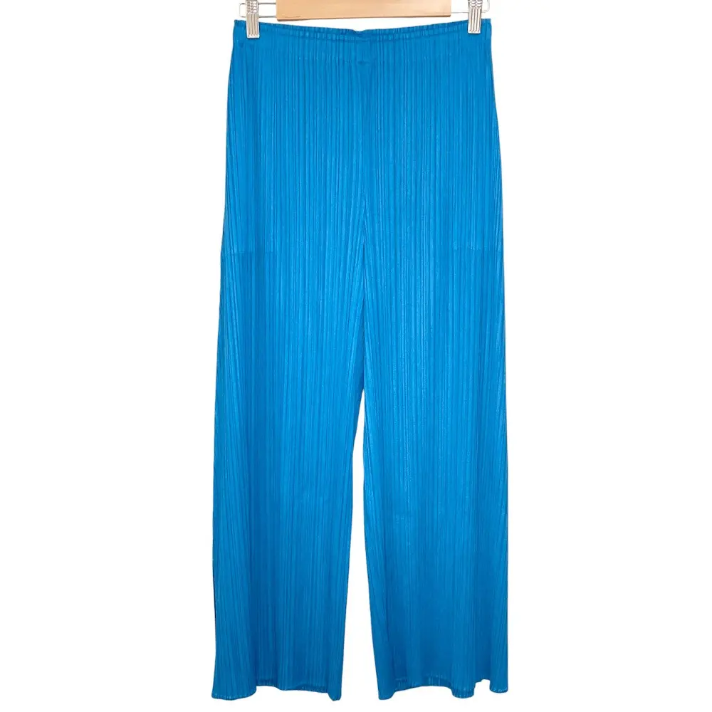 24SS PLEATS PLEASE ISSEY MIYAKE プリーツプリーズ イッセイミヤケ MONTHLY COLORS:JUNE/STEEL BLUE パンツ PP41JF164 4 ブルー