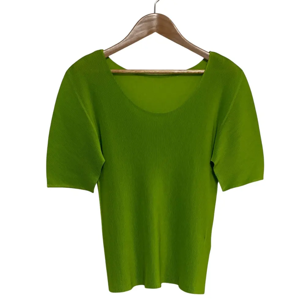 PLEATS PLEASE ISSEY MIYAKE プリーツプリーズ イッセイミヤケ ショートスリーブ カットソー PP31FK312 グリーン
