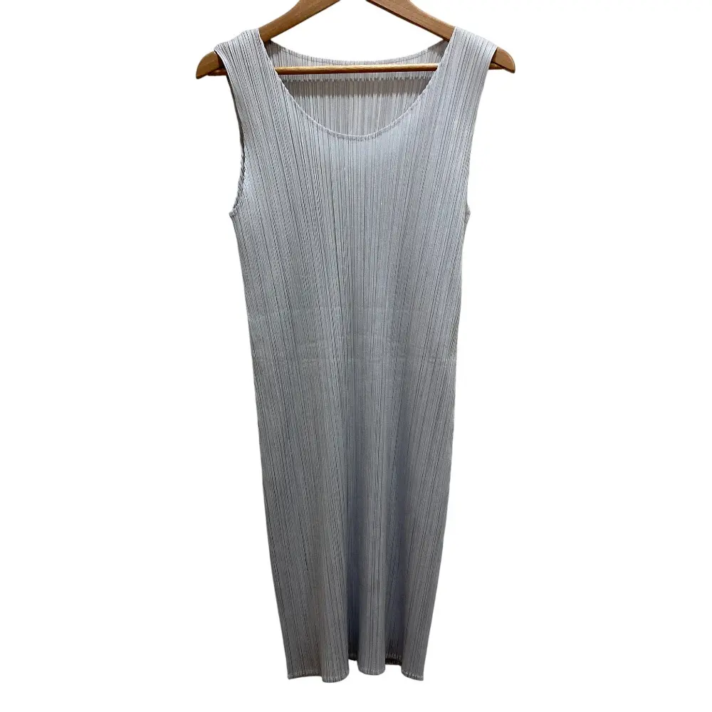 PLEATS PLEASE ISSEY MIYAKE プリーツプリーズ イッセイミヤケ チュニック カットソー PP55-JT101 サイズ3 ライトグレー