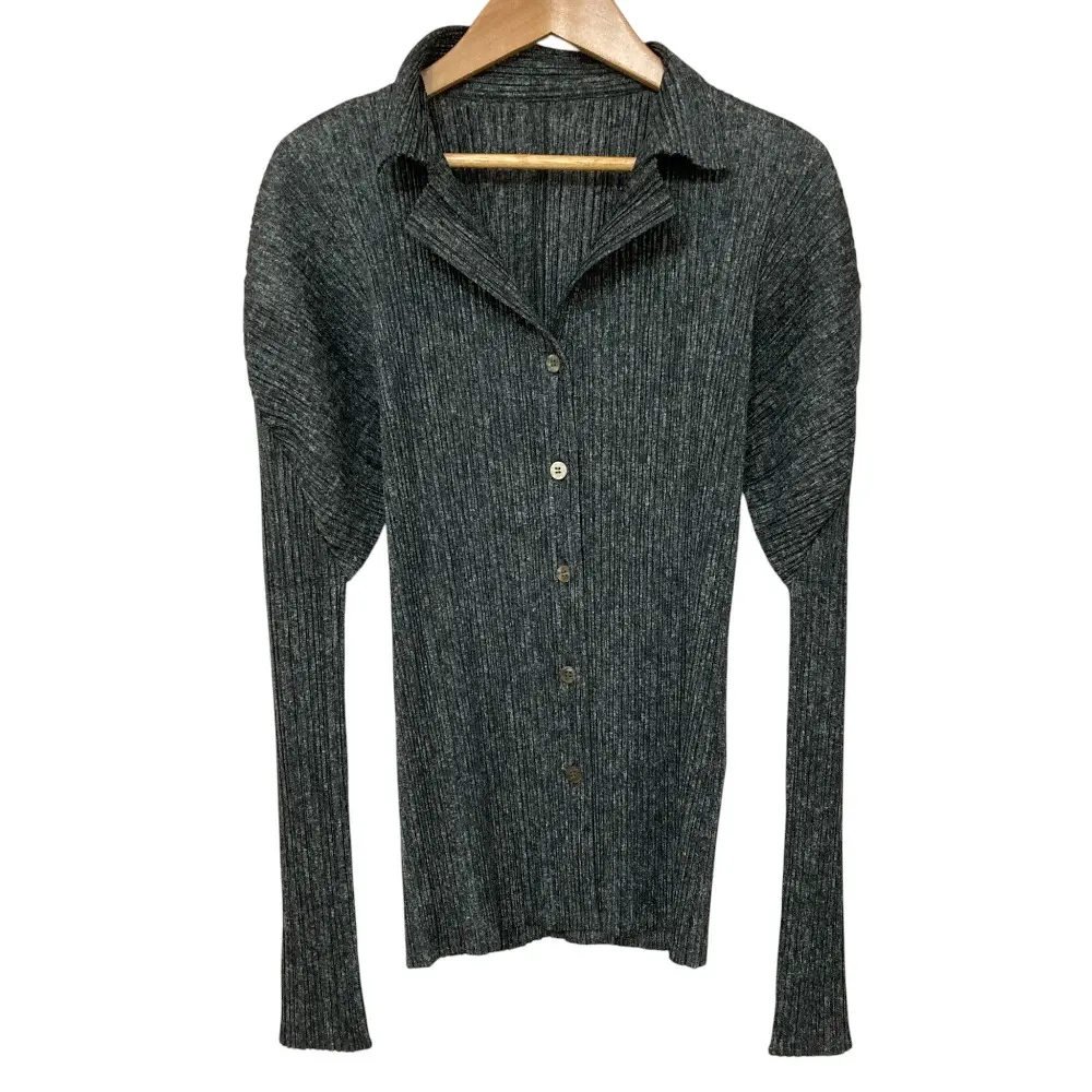 PLEATS PLEASE ISSEY MIYAKE プリーツプリーズ イッセイミヤケ メランジプリント シャツ PP02-JJ801 サイズ4 グレーの買取実績【2025年11月買取】