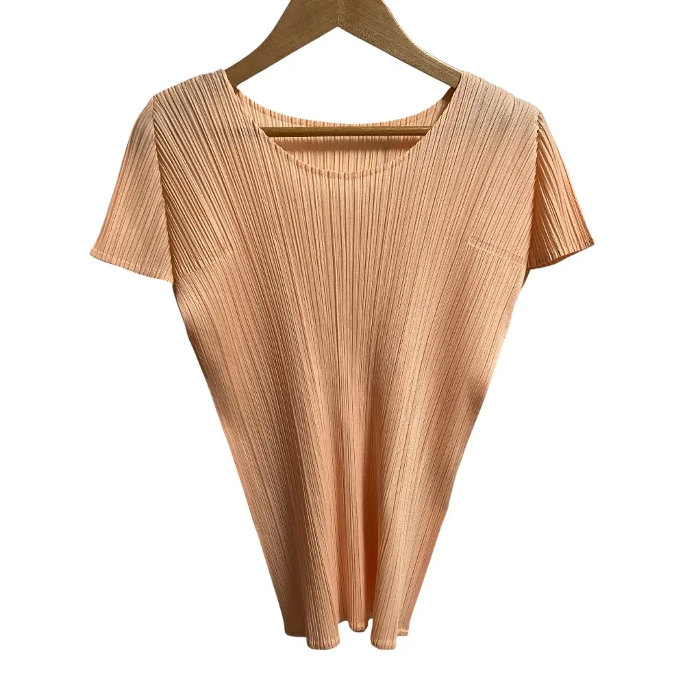 PLEATS PLEASE プリーツプリーズ イッセイミヤケ ショートスリーブ カットソー PP13-JK125 サイズ3 ピンク