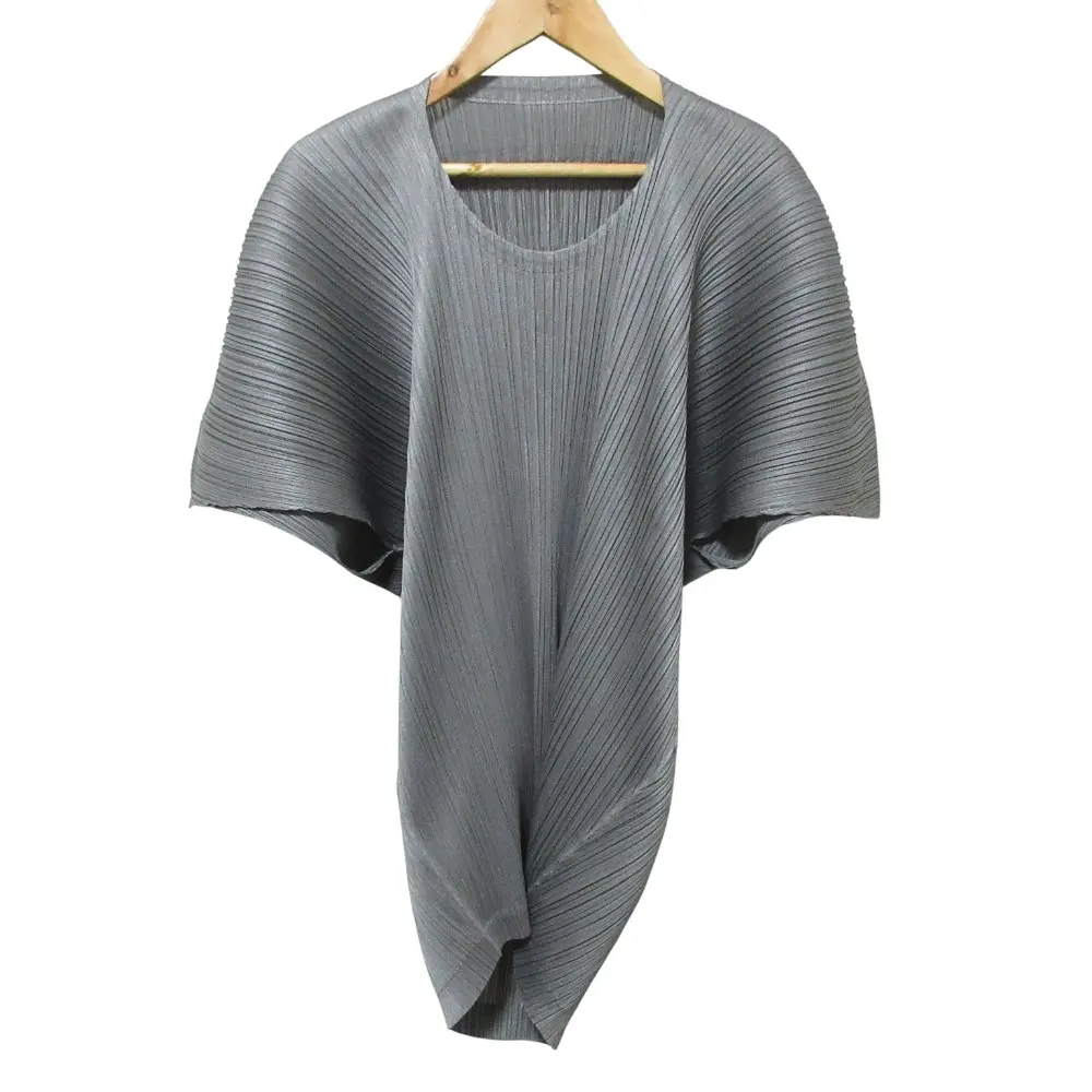 24AW PLEATS PLEASE ISSEY MIYAKE プリーツプリーズ イッセイミヤケ SPACE ROCK トップス カットソー PP43JK492 グレー