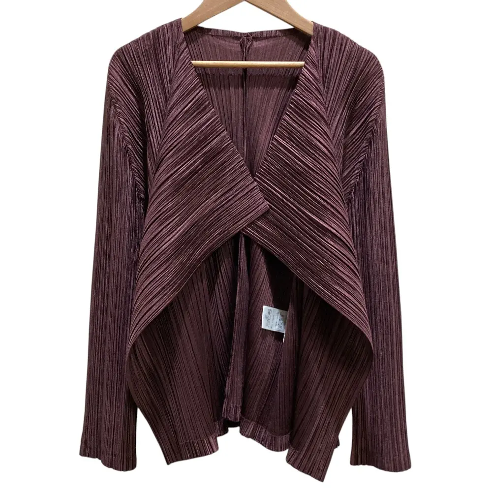 PLEATS PLEASE ISSEY MIYAKE プリーツプリーズ イッセイミヤケ カーディガン PP33-J0209 SIZE4 パープルの買取実績【2025年12月買取】