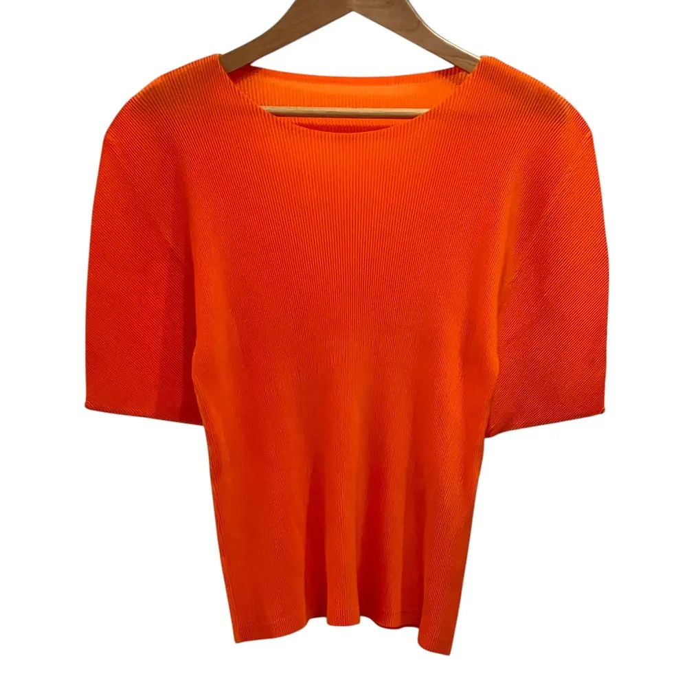PLEATS PLEASE ISSEY MIYAKE プリーツプリーズ イッセイミヤケ ショートスリーブ カットソー PP73FK303 サイズ3 オレンジ
