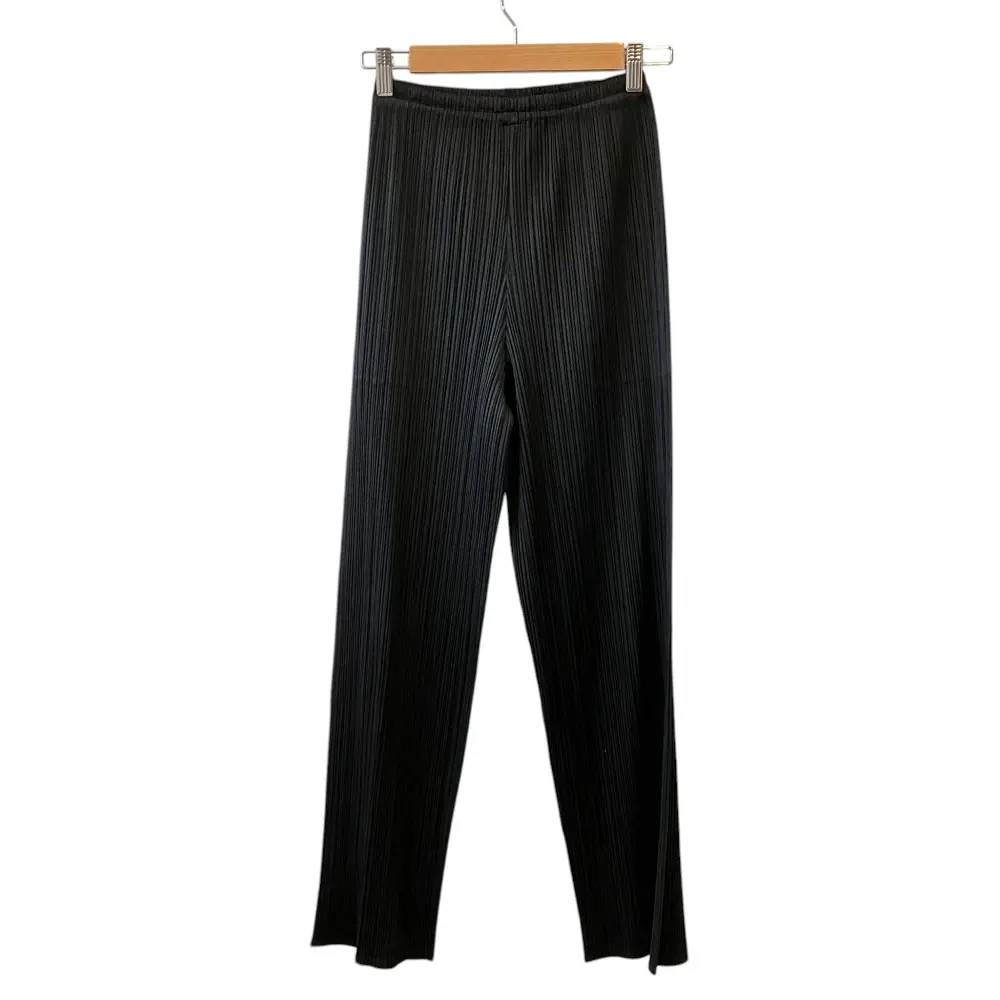 PLEATS PLEASE ISSEY MIYAKE プリーツプリーズ イッセイミヤケ イージーパンツ PP11-JF104 サイズ2 ブラック