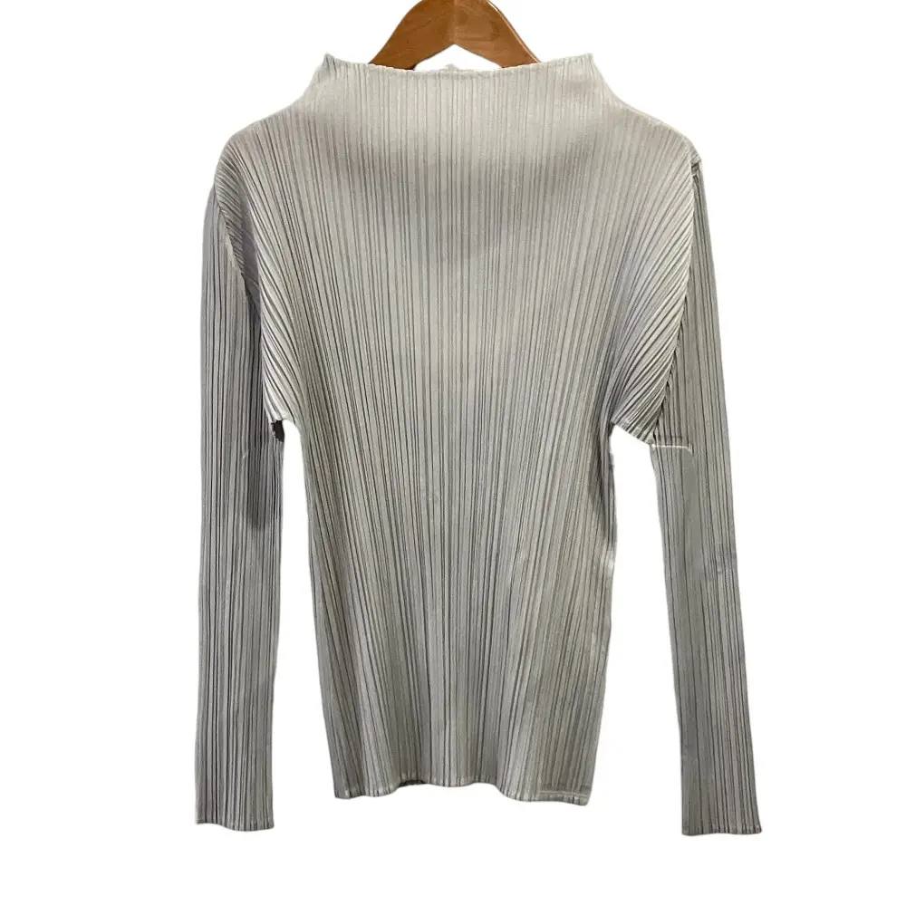 PLEATS PLEASE プリーツプリーズ ハイネック カットソー ブラウス PP55-JK104 サイズ3 グレー