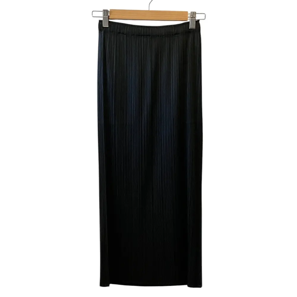 PLEATS PLEASE ISSEY MIYAKE プリーツプリーズ イッセイミヤケ イージースカート PP55-JG112 サイズ1 ブラック