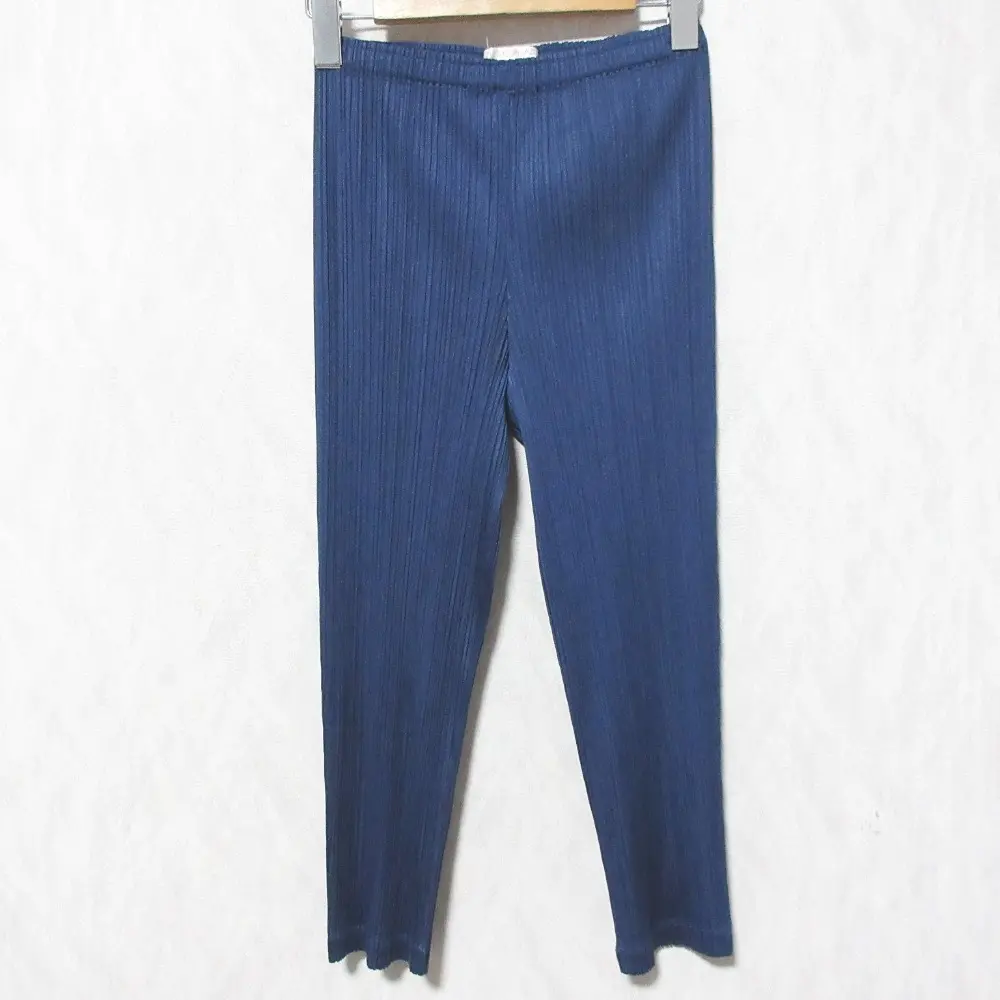 PLEATS PLEASE プリーツプリーズ イッセイミヤケ スリムパンツ PP21-JF201 2 ネイビー