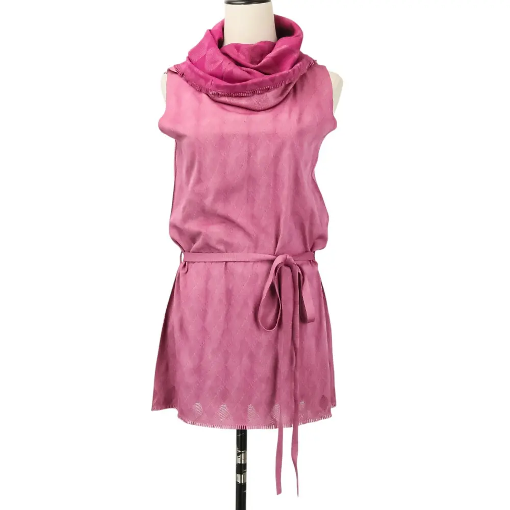 PLEATS PLEASE ISSEY MIYAKE プリーツプリーズ イッセイミヤケ アーガイルチェック ワンピース PP74LK931 サイズ3 ピンク