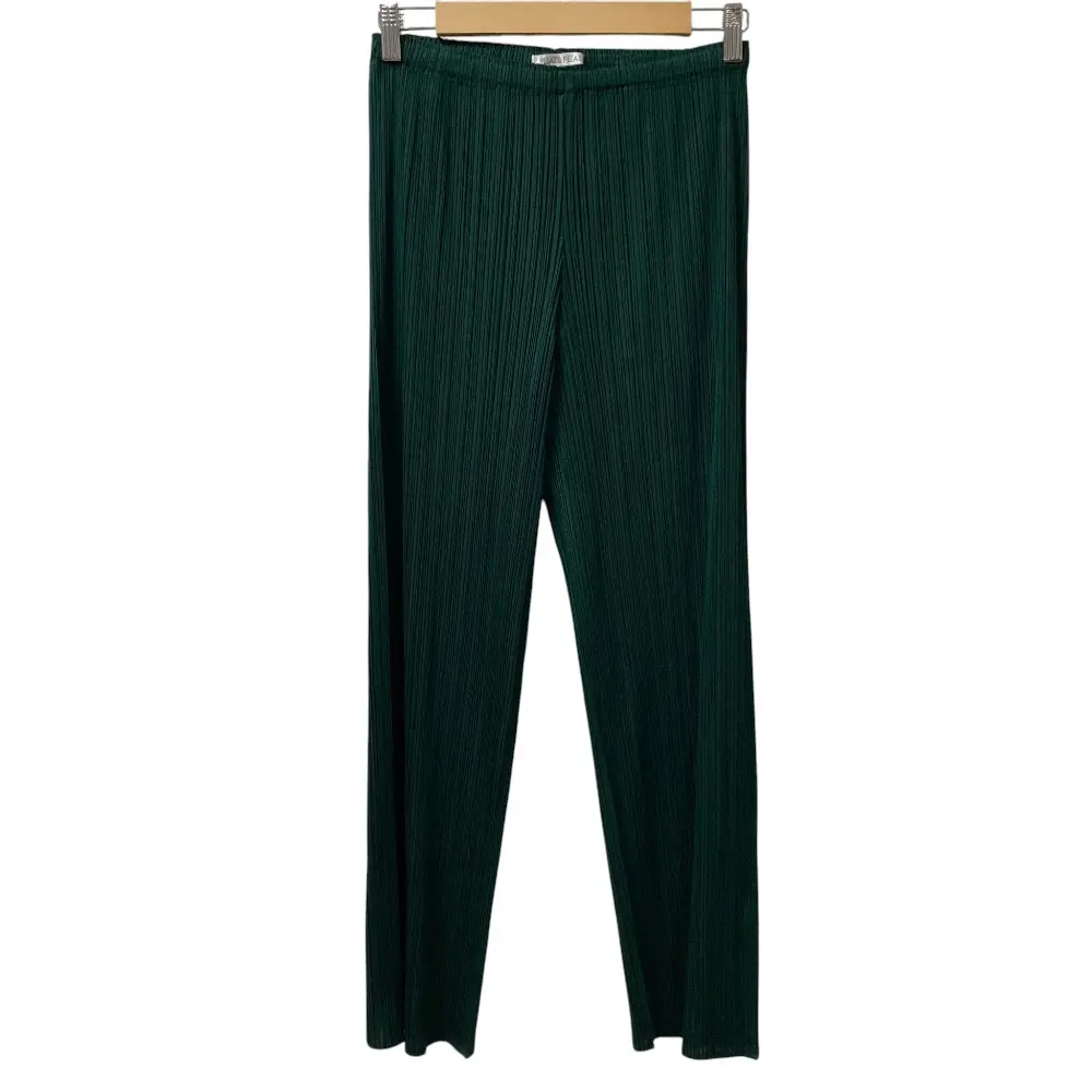 PLEATS PLEASE ISSEY MIYAKE プリーツプリーズ イッセイミヤケ パンツ PP73-JF189 サイズ2 グリーン