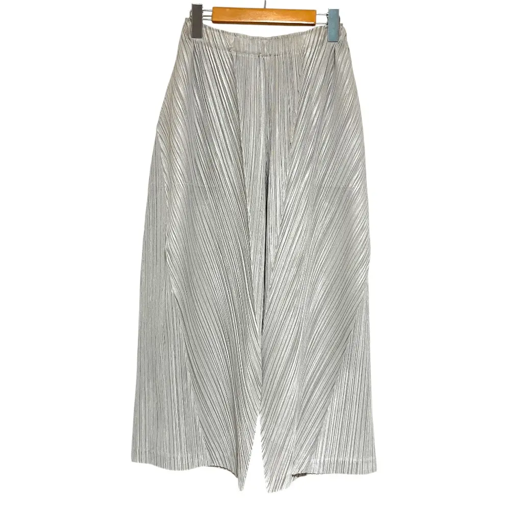 PLEATS PLEASE ISSEY MIYAKE プリーツプリーズ イッセイミヤケ ワイドパンツ PP23JF385 サイズ2 グレーベージュ