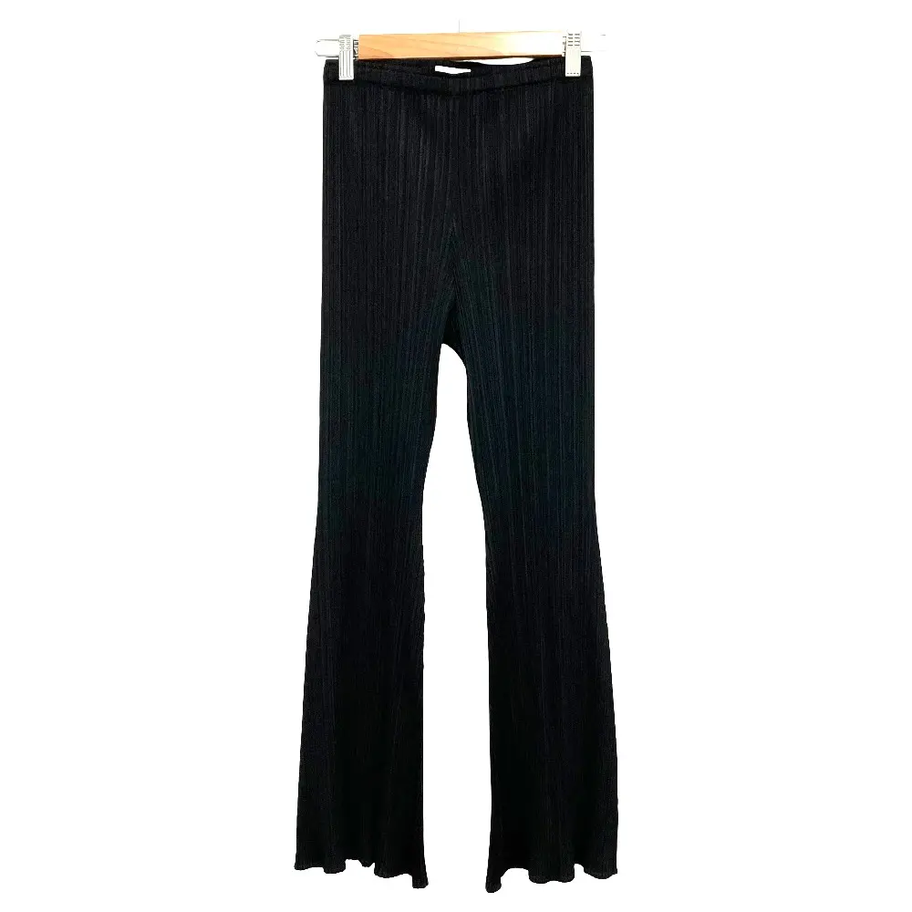 PLEATS PLEASE ISSEY MIYAKE プリーツプリーズ イッセイミヤケ フレアパンツ PP41-JF634 サイズ2 ブラック