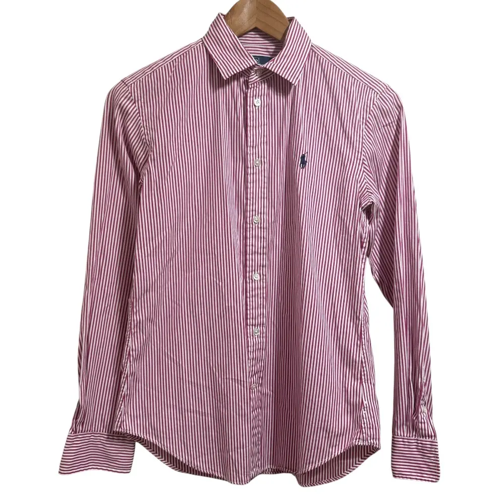 Polo by Ralph Lauren ポロバイラルフローレン ストライプ柄 長袖 シャツ サイズ4 ピンク×ホワイト