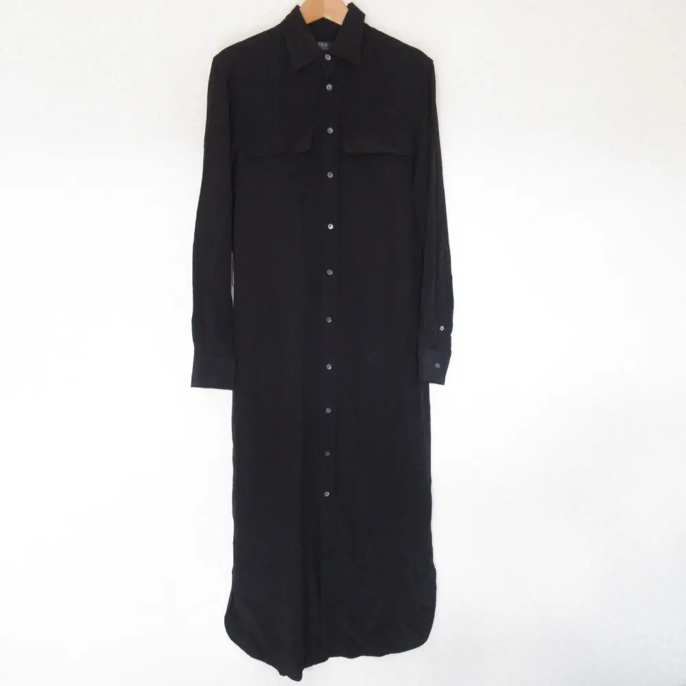 POLO RALPH LAUREN ポロラルフローレン シルク100％ 長袖 ロング