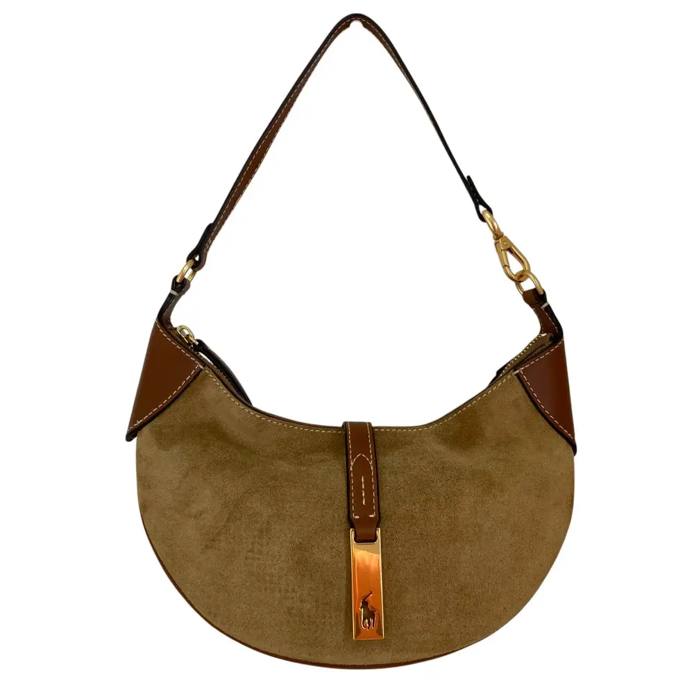 ラルフローレン・巾着・ショルダーバッグ・ポニー・新品未使用 POLO RALPH LAUREN ポロラルフローレン レザー ポニーポーチ 巾着