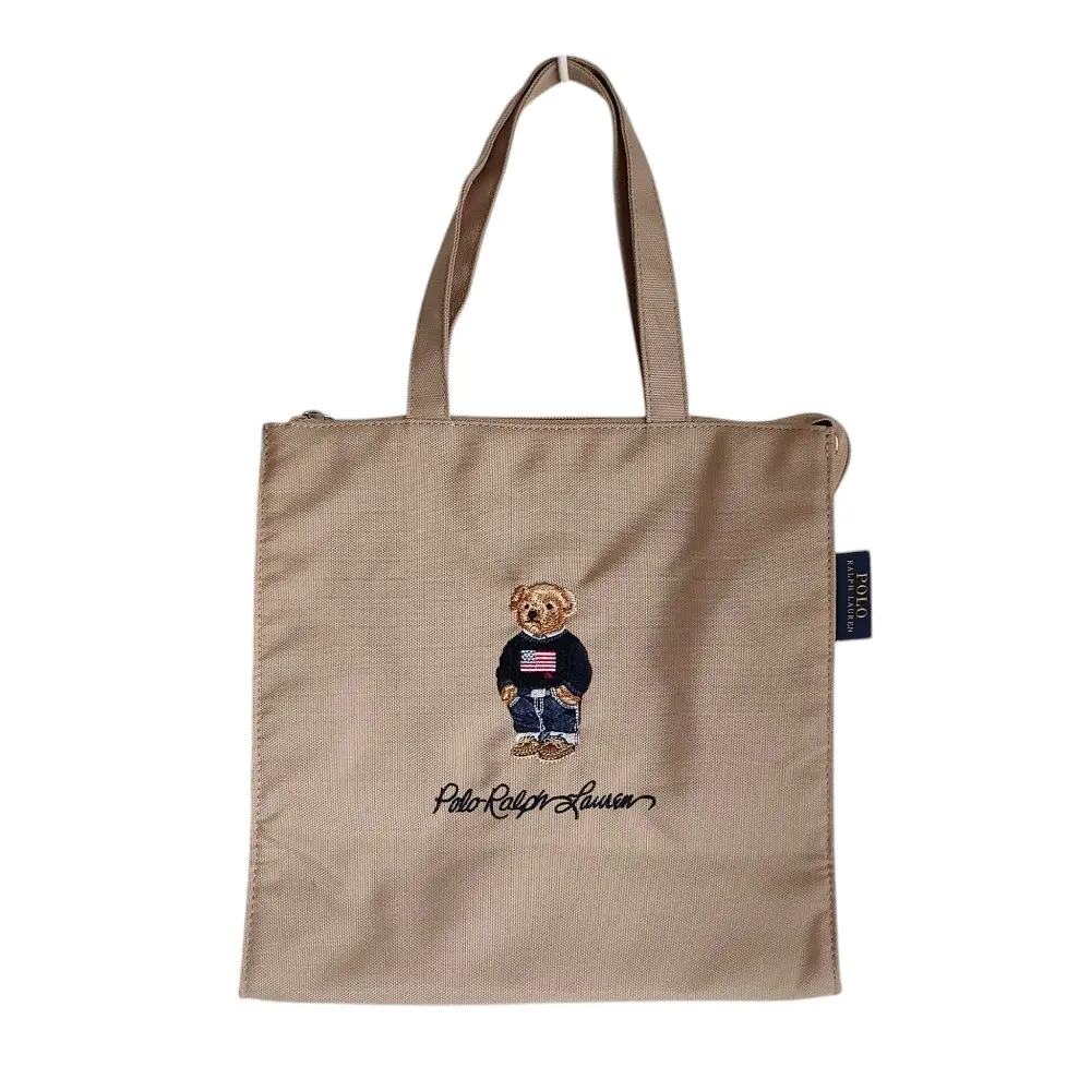 POLO RALPH LAUREN ポロラルフローレン ポロベア 刺繡 トートバッグ ベージュ